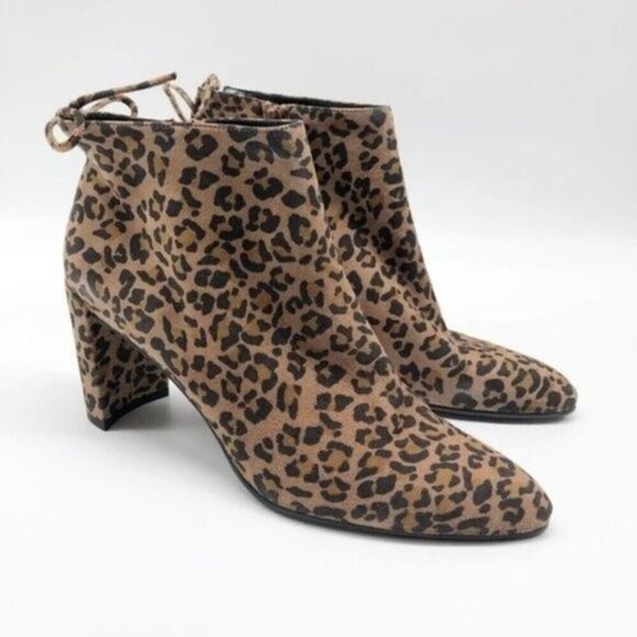 STUART WEITZMAN Lofty Cheetah Print Bootie - Picture 1 of 11
